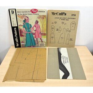 McCalls 2755 Dress Pattern Size 14 Vintage 70s Post Cereal D Version Uncut